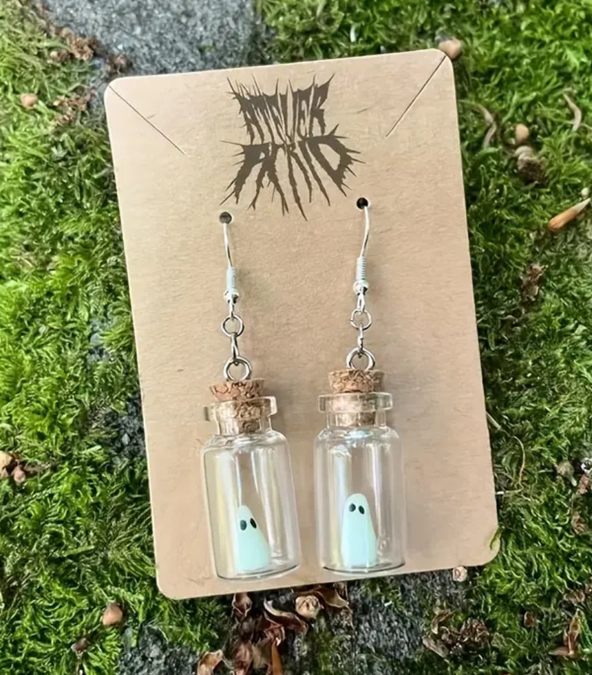 Spooky Glowing Ghost Earrings