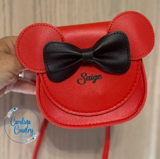 CUSTOM NAME “MOUSE EAR” PURSES