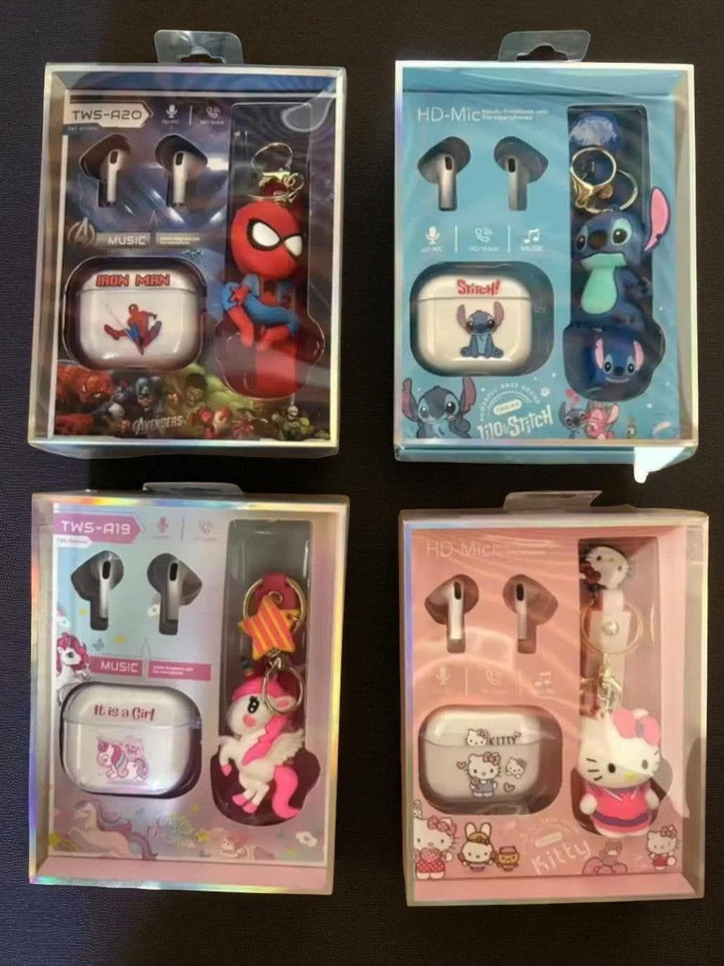 Earbud & Keychain Sets