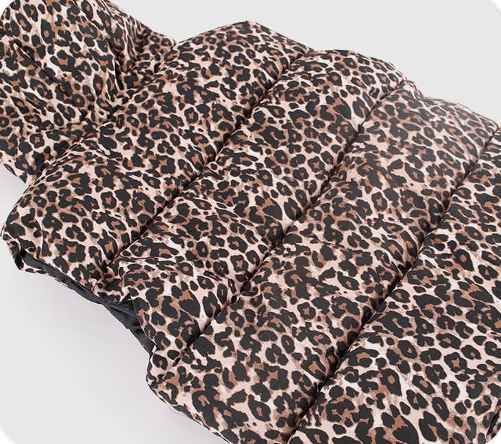 Kid's Leopard Puffer Winter Vest