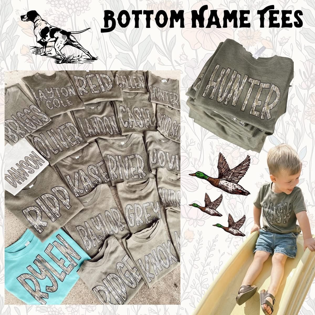 BOTTOMLAND NAME TEES