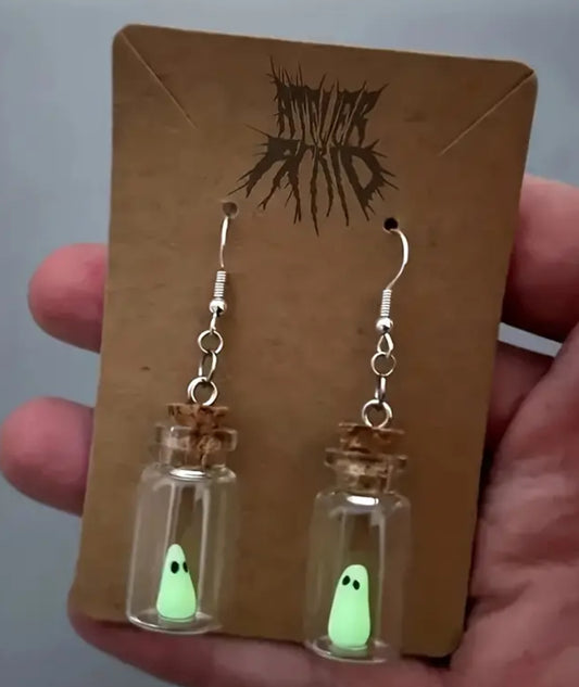 Spooky Glowing Ghost Earrings
