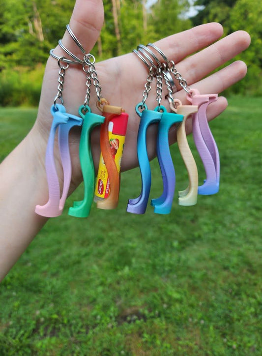 Multicolored Chapstick Keychains