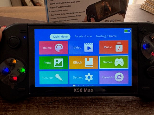 X50 Max Portable Retro Gaming Console (RTS)