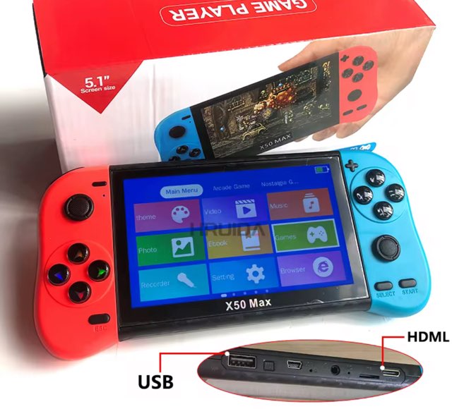 X50 Max Portable Retro Gaming Console (RTS)