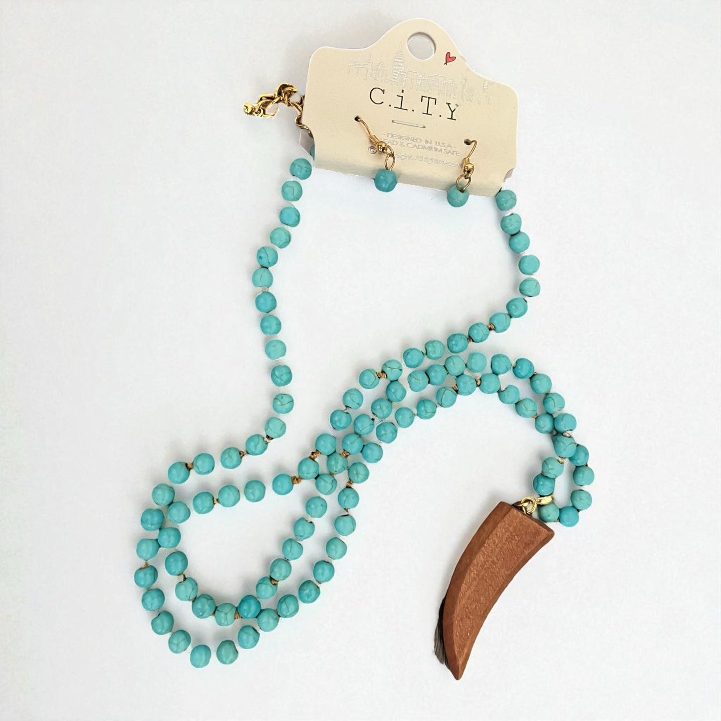 Western Earrings and Necklace Set