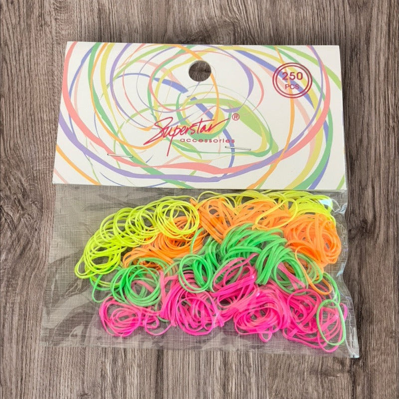 Superstar Rubber Hair Bands (250pcs)