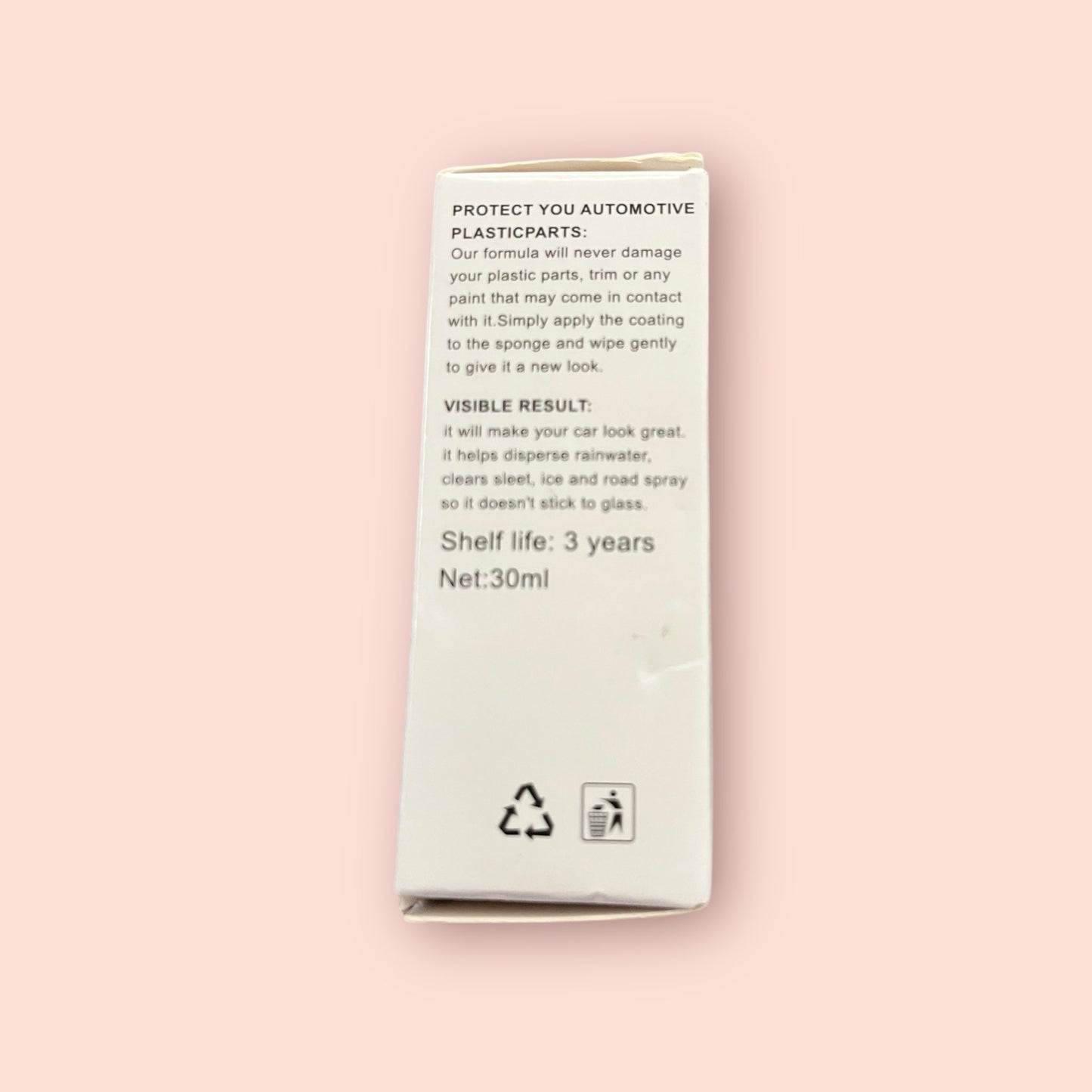 Crystal Coating for Car, Plastic Parts Refresher, Great Gloss Protection