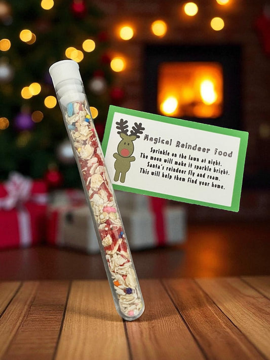 Reindeer Food Tube with Card